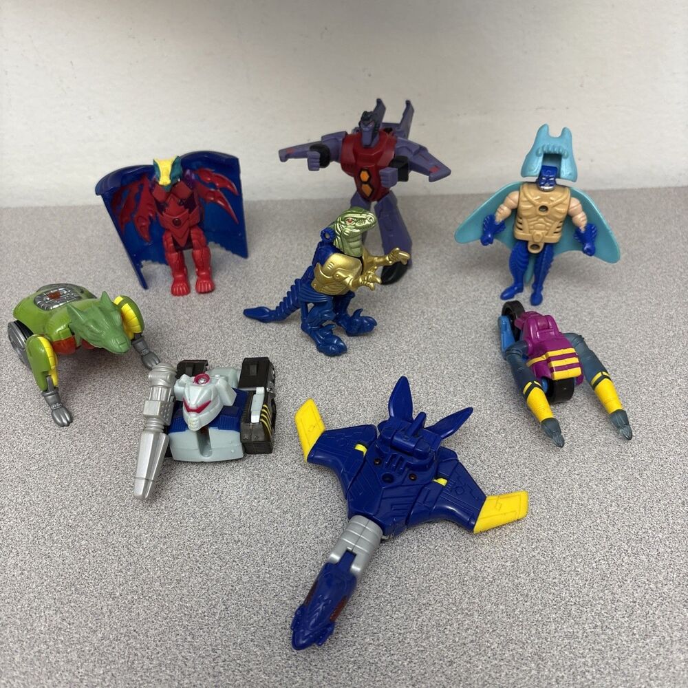 Transformers McDonald's Happy Meal Beast Tankor, Rattrap, Dinobot, Set Lot‎ of 9